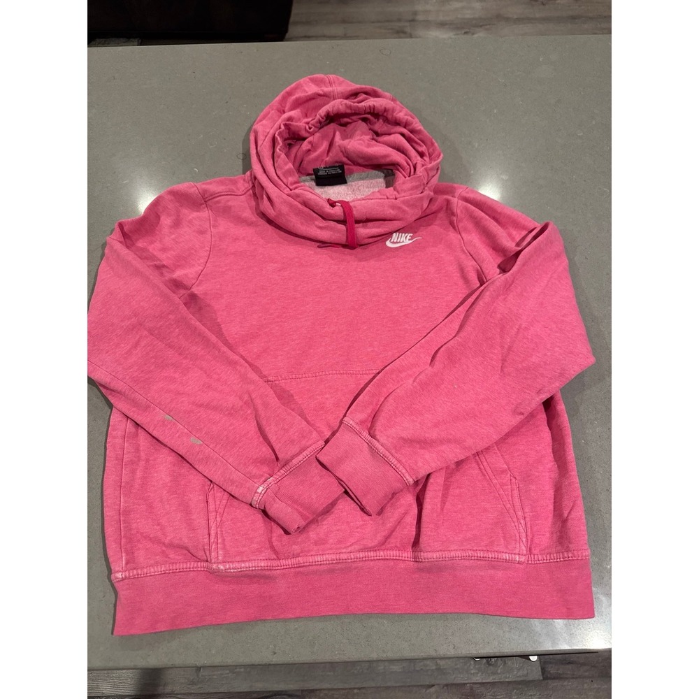 nike hoodie slouchy neck size women's small has paint near wrist